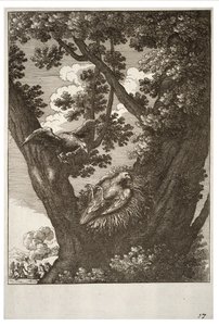 La cometa enferma y su madre de Wenceslaus Hollar